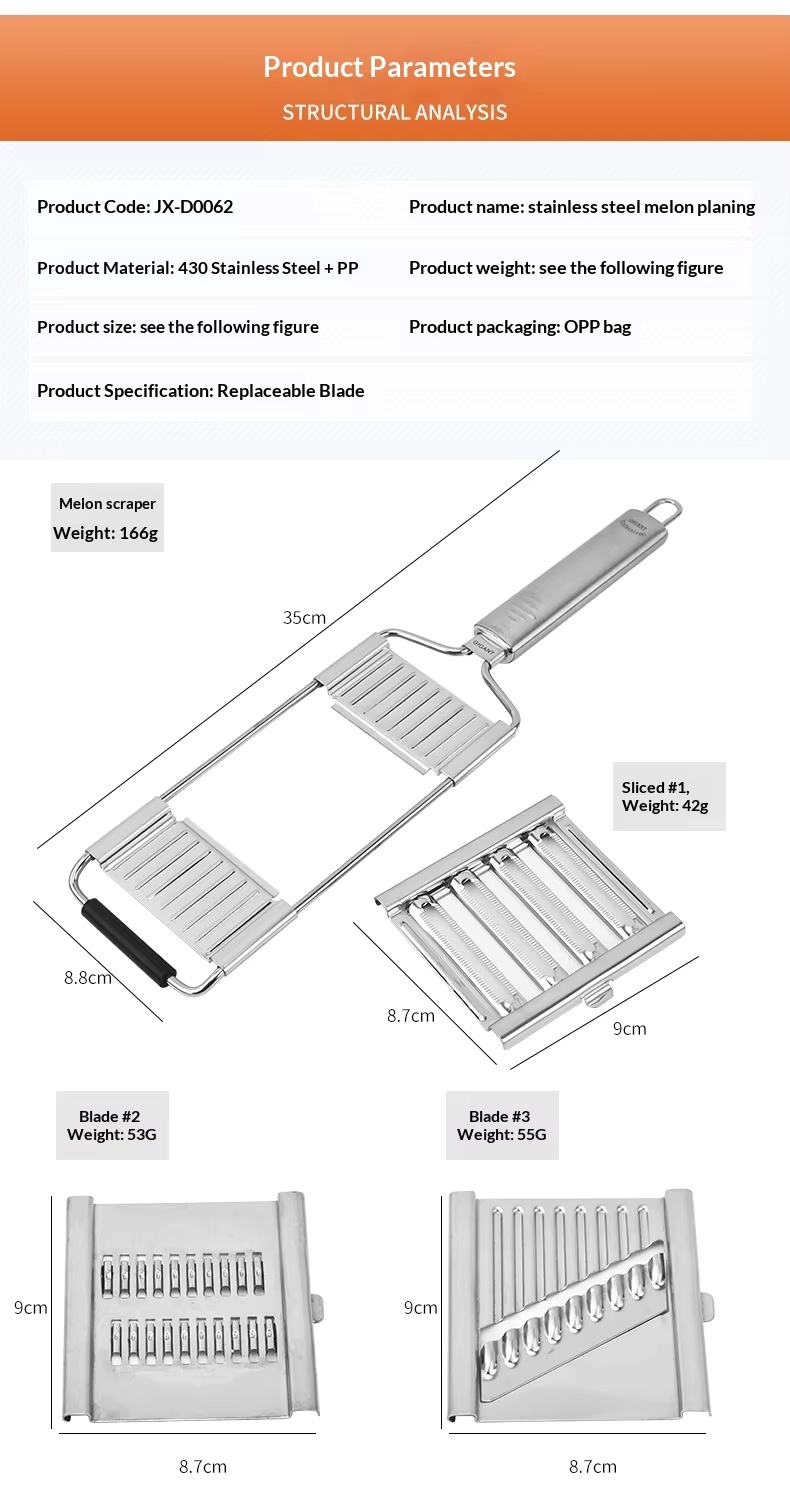 Stainless Steel Manual Multi-Function Potato Shredded Cutter Peeler Household Grater Kitchen Tools - Image 16