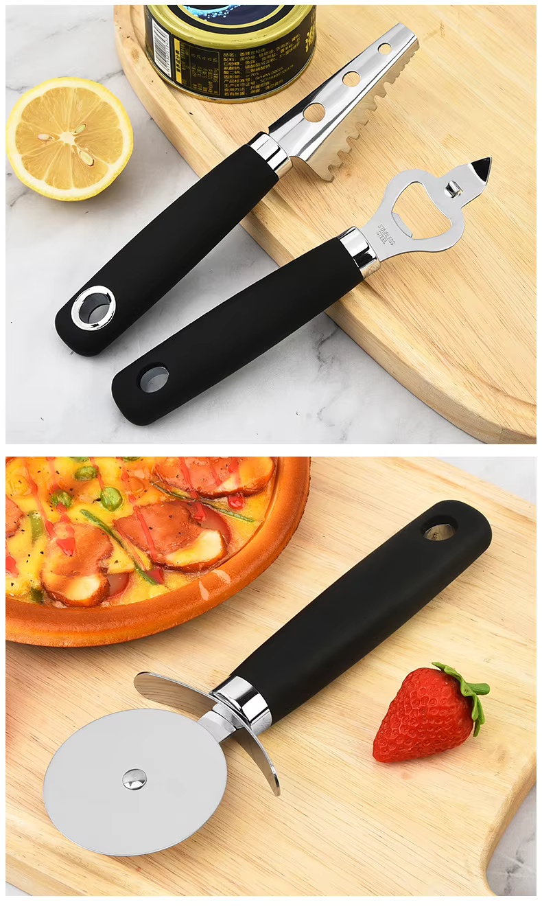 Hand-held Manual Stainless Steel Garlic Grinder Peeler Grater Kitchen Gadget Set Multi-Function 6-Piece - Image 18