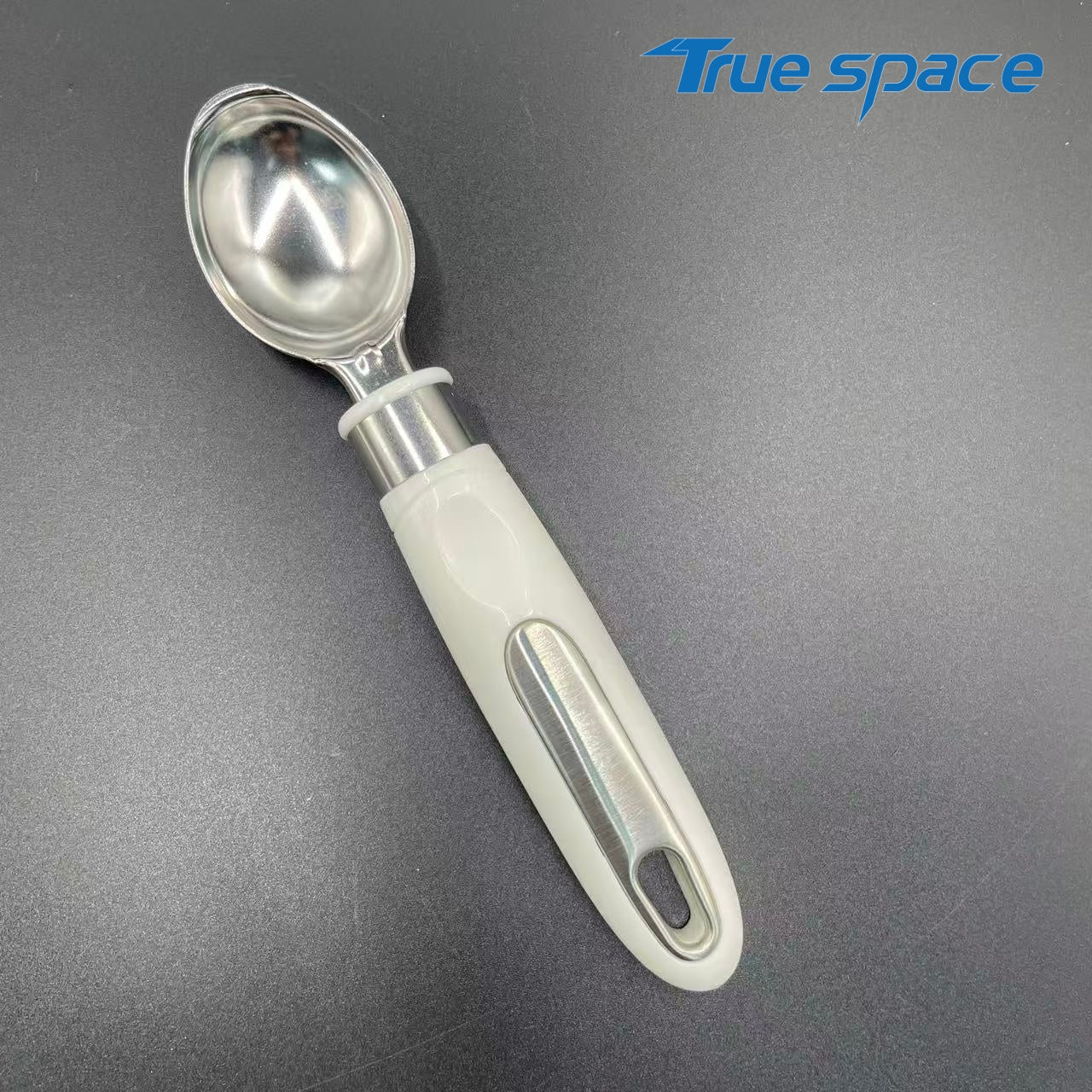 High-quality stainless steel ice cream spoon, handheld multi-functional fruit and melon ball spoon, kitchen tools