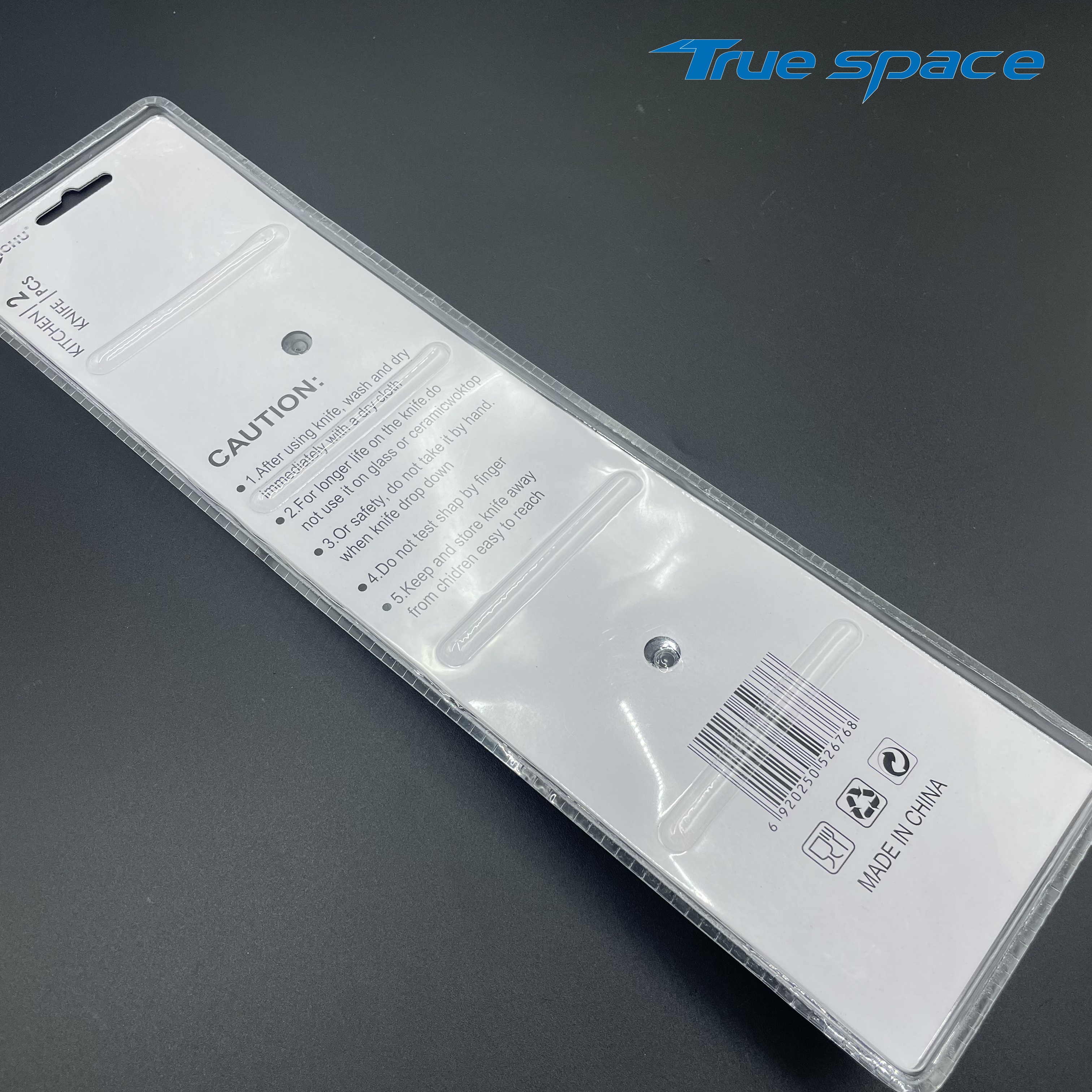 2 Pieces Stainless Steel Chef Knife Set with Ergonomic Plastic Handle - Image 2