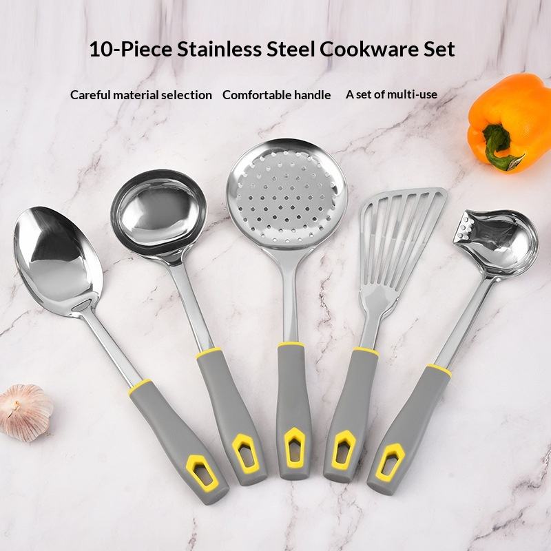 Factory Wholesale 10-piece Kitchen Utensils Set Spatula Powder Steak Large Spatula - Image 2