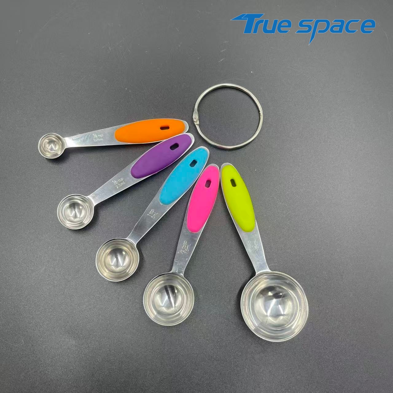 Custom Logo Coffee Matcha Tea Measuring Spoon Set,Stainless Steel Spice Measuring Spoons - Image 2