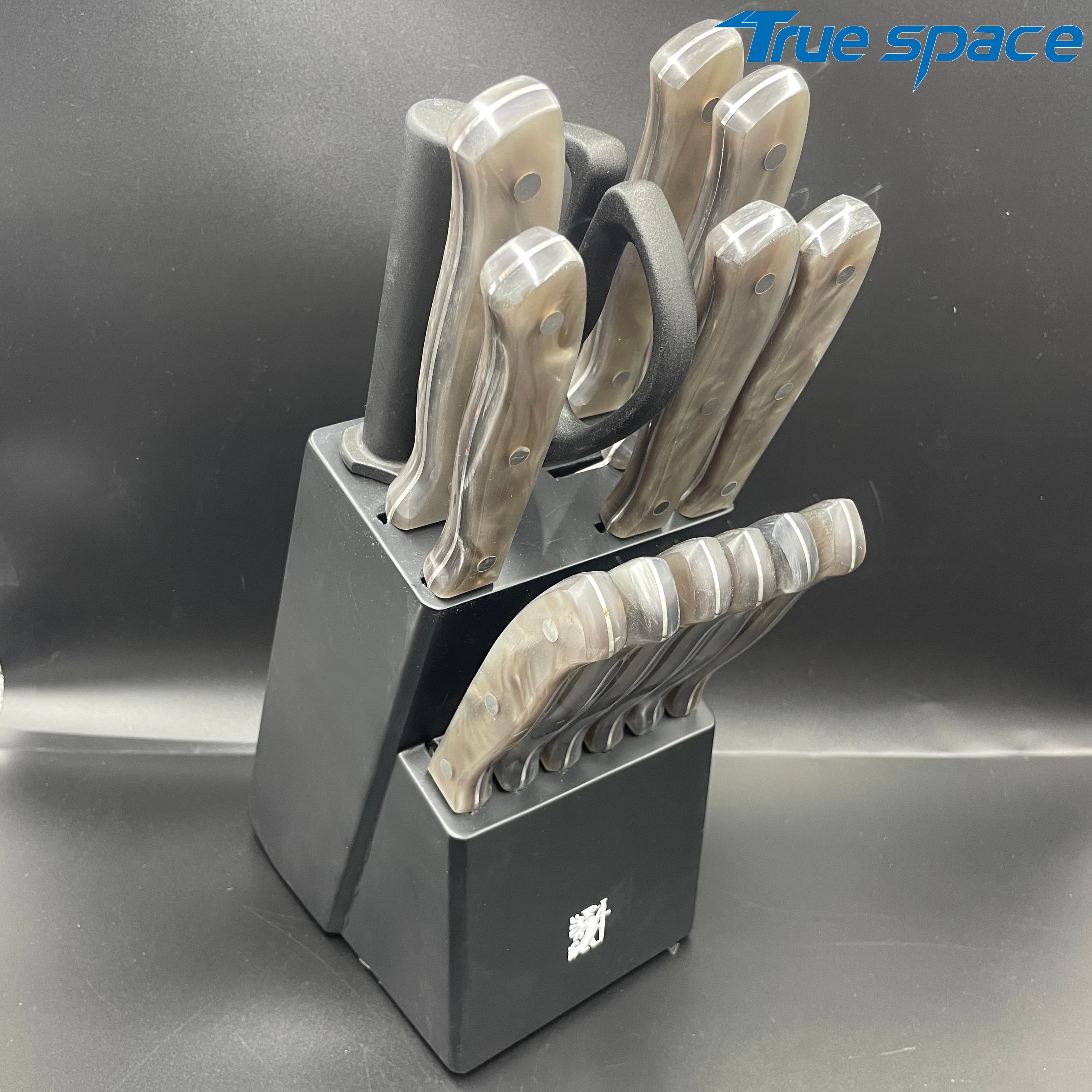 Best-selling Professional Chef Knife Set - 15-piece Stainless Steel Knife Set, with Plastic Handle - Image 2