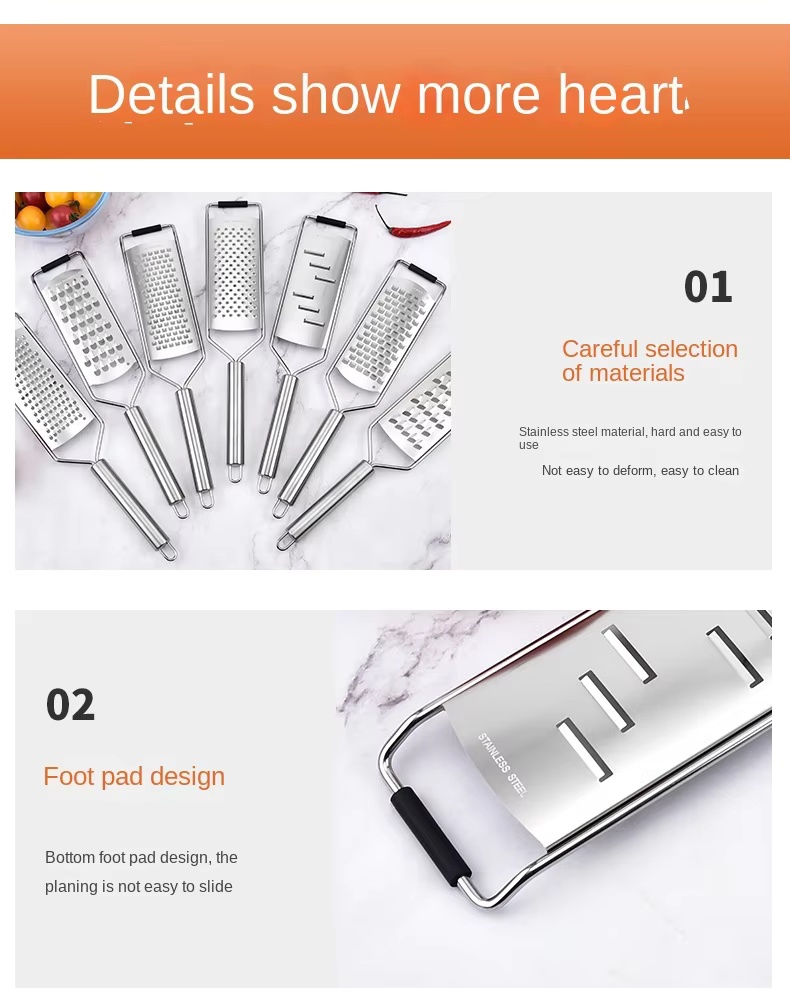Stainless Steel Automatic Three-in-One Cheese Shaver Scraper Grater Multifunctional Cheese Cutter for Carrots and Corn - Image 20