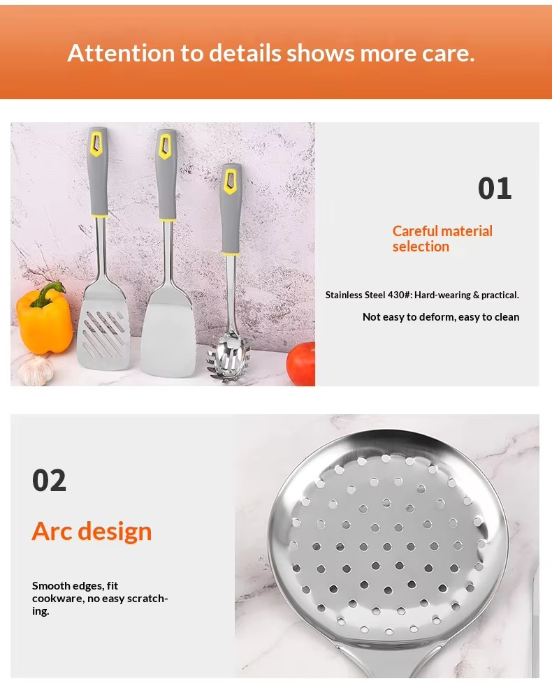 Factory Wholesale 10-piece Kitchen Utensils Set Spatula Powder Steak Large Spatula - Image 21