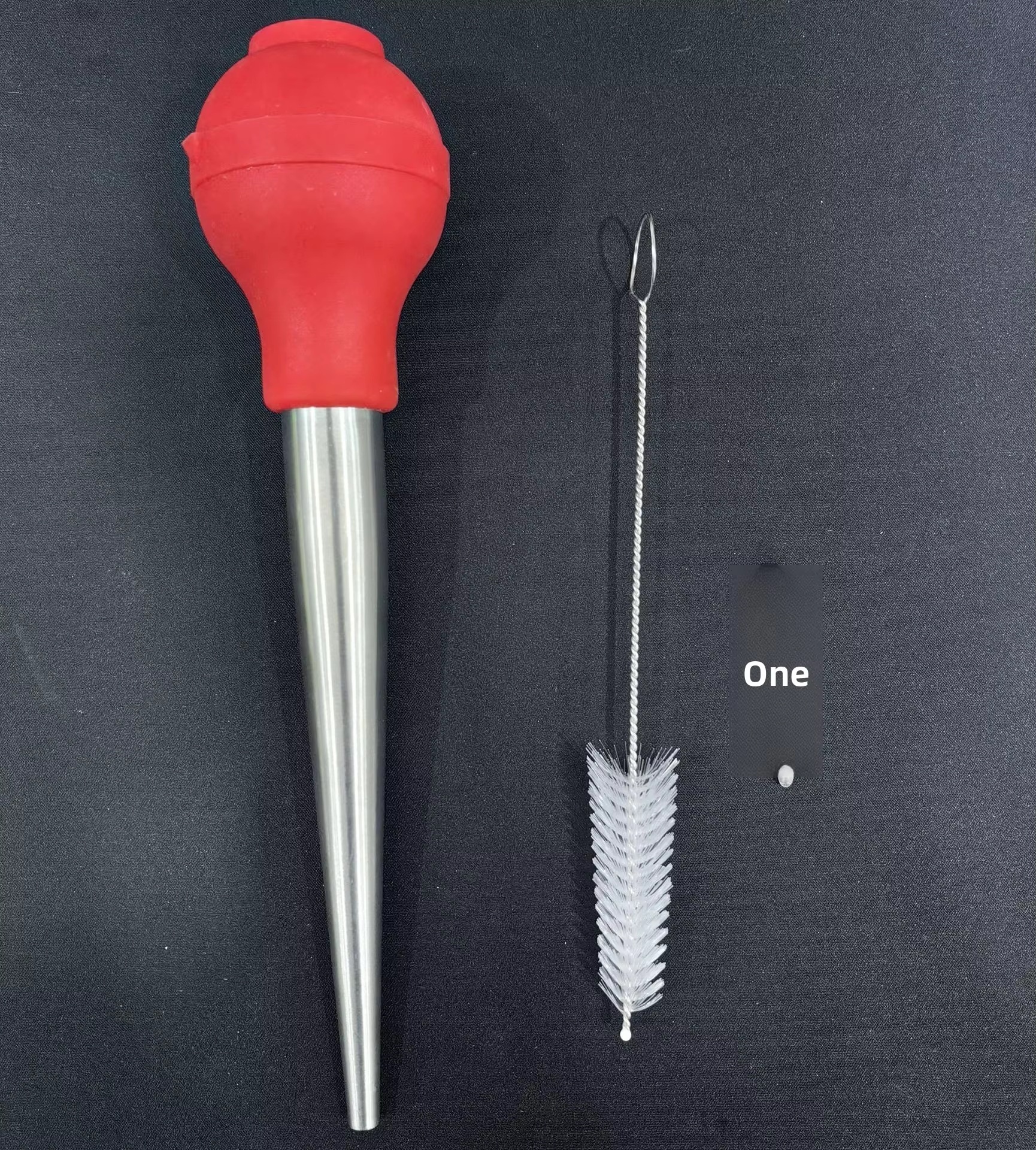 Barbecue Tool Turkey Silicone Basting Pump Plastic Handle Seasoning Tube Flavoring Needle Cleaning Brush Oil Drip Seasoning Pump - Image 22