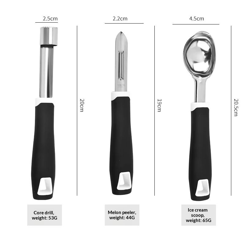 Cheese Grater Pizza Cut for Kitchen Gadget Knife Grater Ice Cream Spoon Multifunctional Homemade Stainless Steel 430 - Image 22