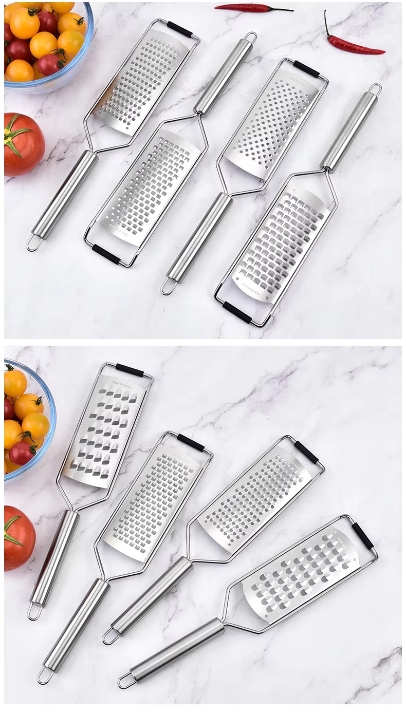 Stainless Steel Automatic Three-in-One Cheese Shaver Scraper Grater Multifunctional Cheese Cutter for Carrots and Corn - Image 23