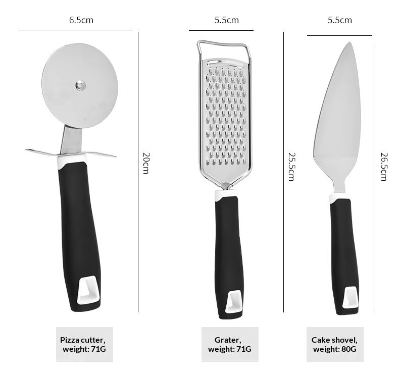 Cheese Grater Pizza Cut for Kitchen Gadget Knife Grater Ice Cream Spoon Multifunctional Homemade Stainless Steel 430 - Image 23