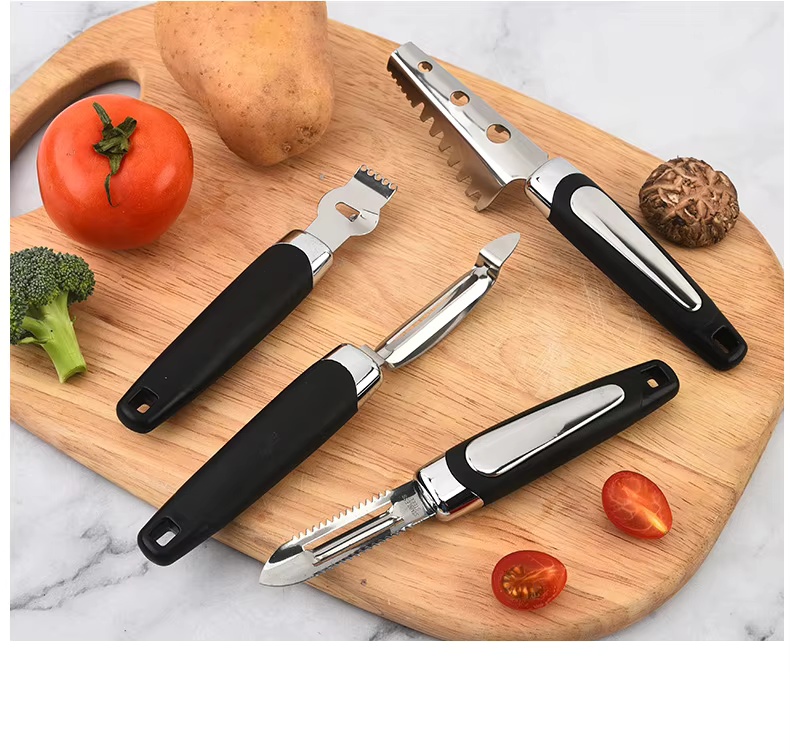 Stainless Steel Manual Kitchen Gadget Set Household Garlic Press Ice Cream Spoon Cutter Fish Scale Planer Tools Wholesale - Image 27