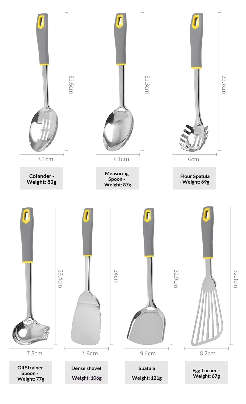 Factory Wholesale 10-piece Kitchen Utensils Set Spatula Powder Steak Large Spatula - Image 28