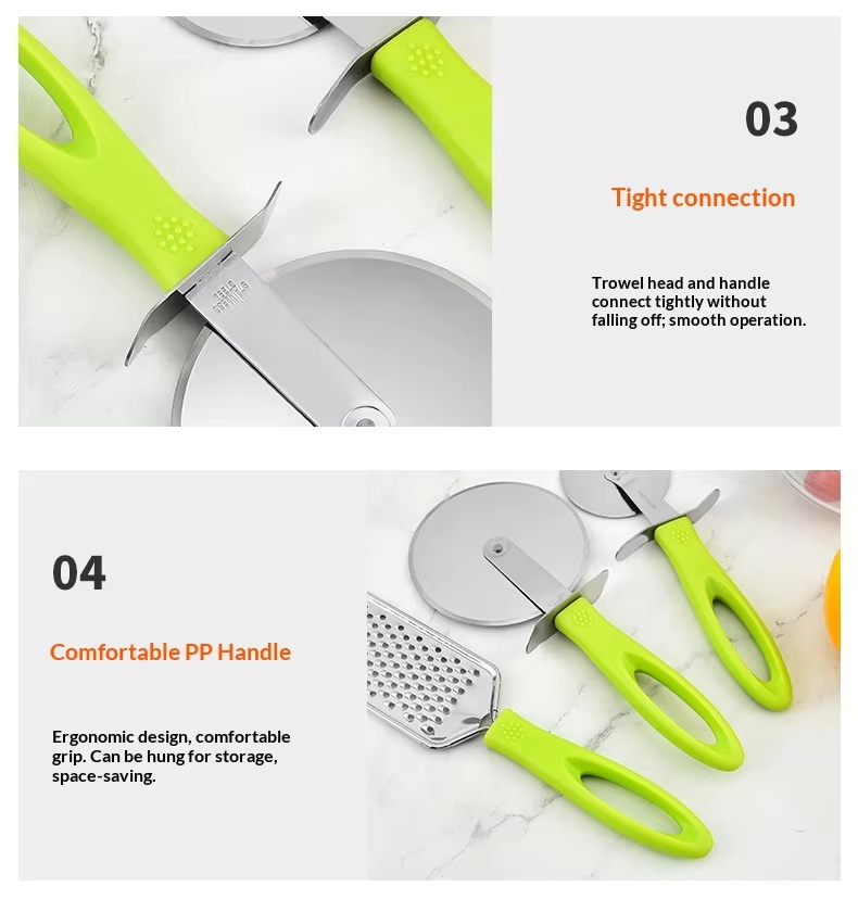 Kitchen Gadgets 15-Piece Manual Set Can Opener Ice Cream Grater Cutter Rolling Pin Garlic Press Large-Hole Handle - Image 29