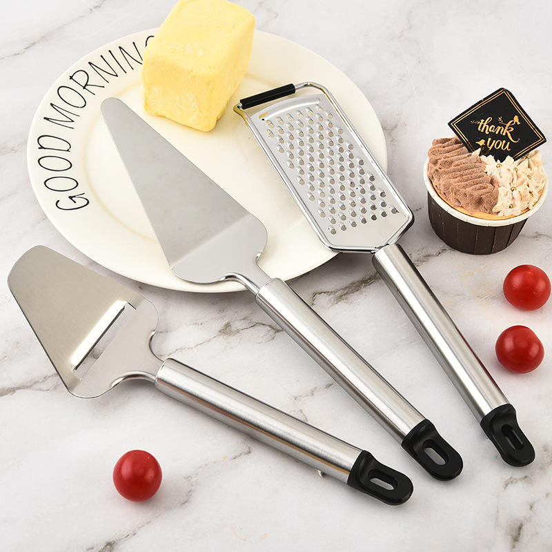 Preferred Stainless Steel 430 Baking Cake Shovel Kitchen Grater Cheese Pizza Knife Set - Image 3