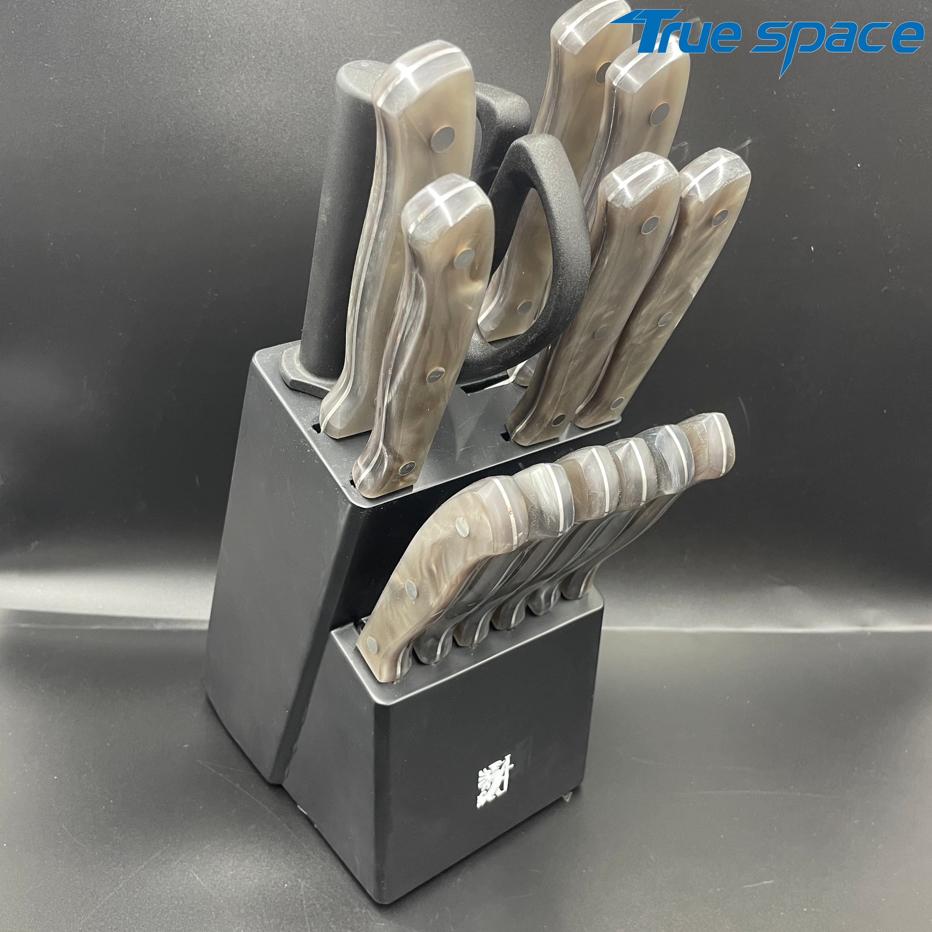 Best-selling Professional Chef Knife Set - 15-piece Stainless Steel Knife Set, with Plastic Handle - Image 3