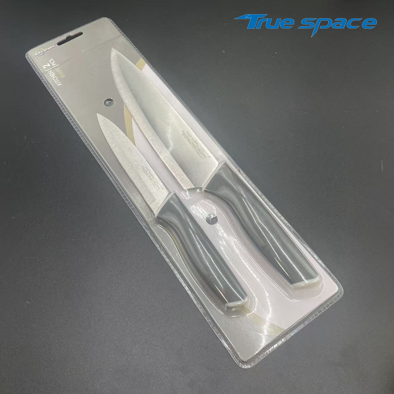 2 Pieces Stainless Steel Chef Knife Set with Ergonomic Plastic Handle - Image 4