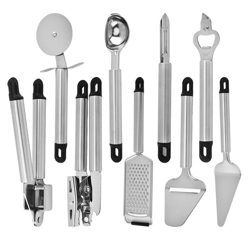 Preferred Stainless Steel 430 Baking Cake Shovel Kitchen Grater Cheese Pizza Knife Set - Image 4