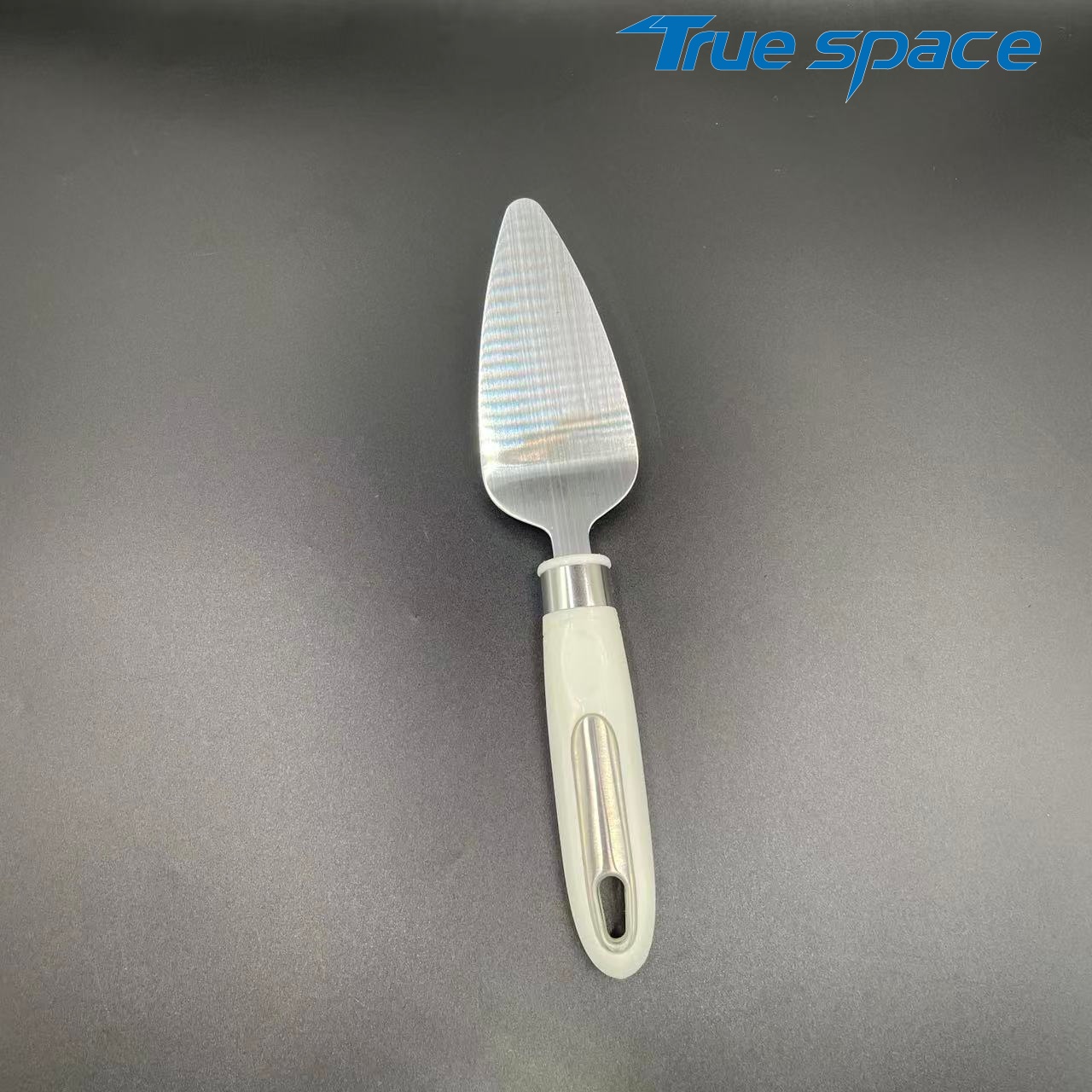 8-Piece Cake Server Spatula Set – White Handle, Engraved "CAKE" Design for Dessert Serving - Image 4