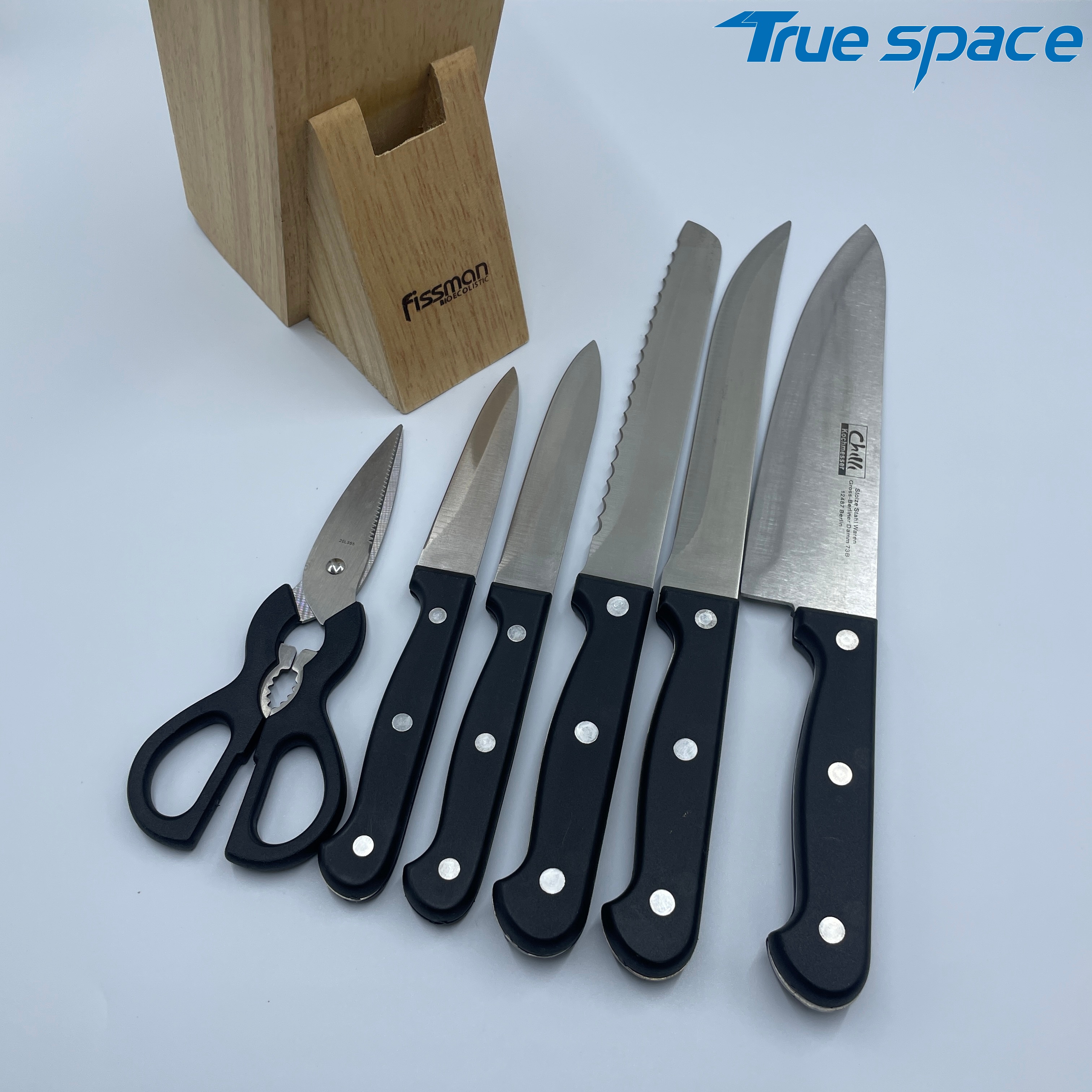 New Kitchen Multi-functional Household Knife 7-piece Set of Stainless Steel Kitchen Knife - Image 4