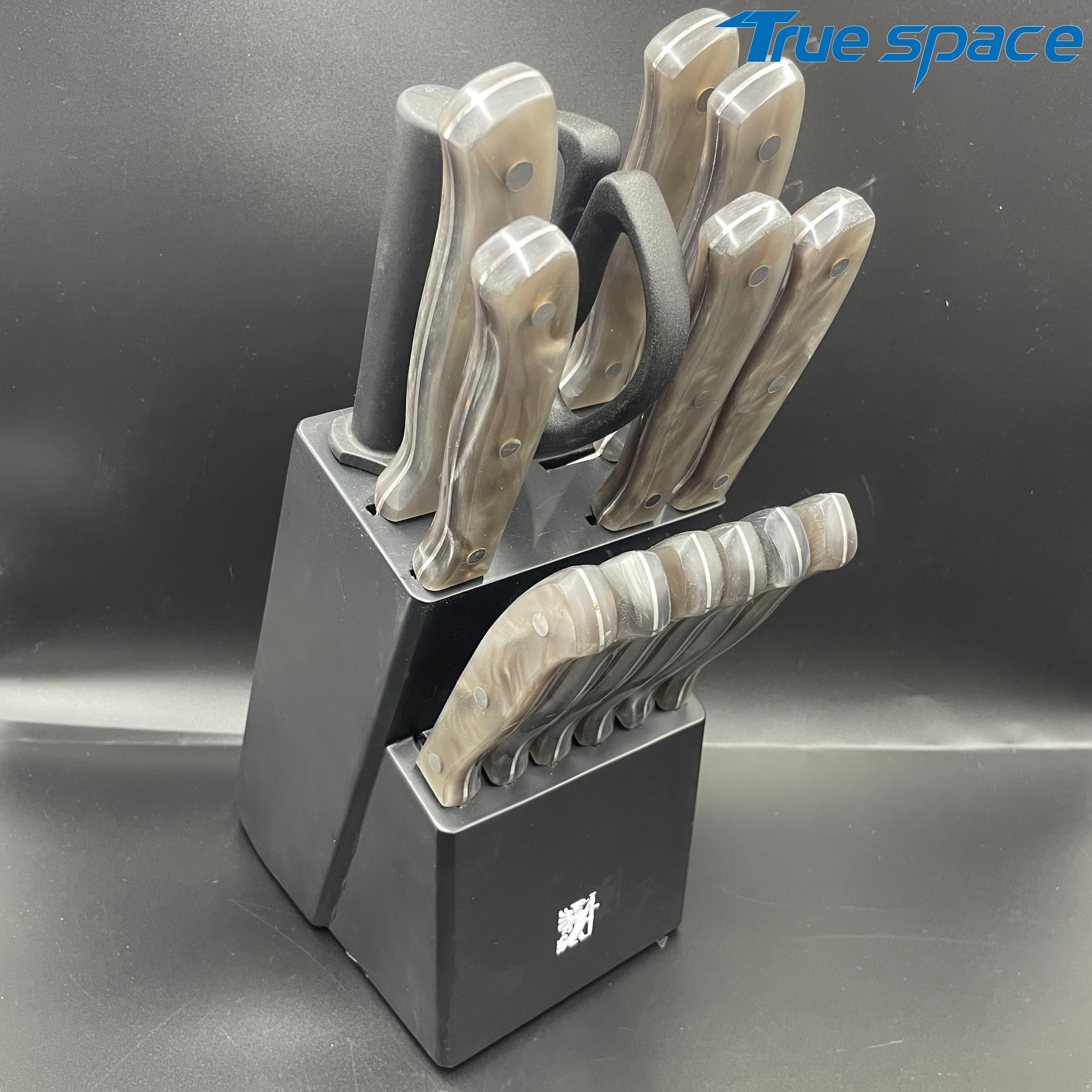 Best-selling Professional Chef Knife Set - 15-piece Stainless Steel Knife Set, with Plastic Handle - Image 4
