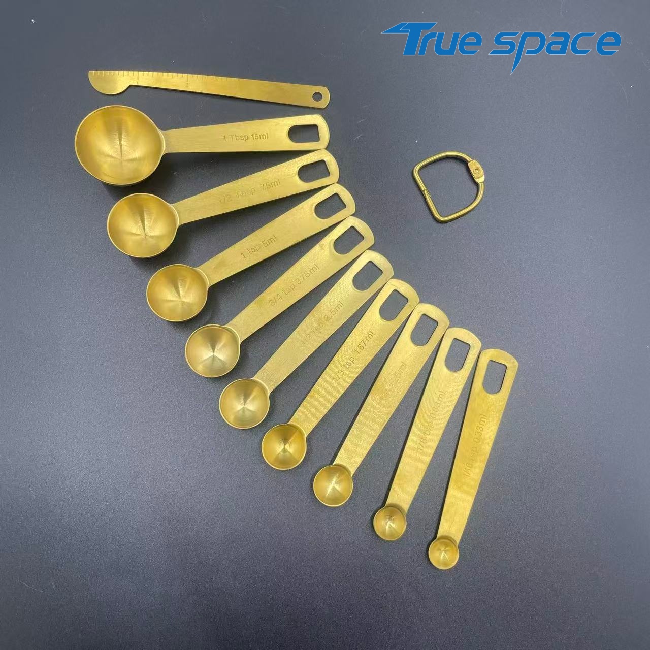 Custom Logo Coffee Matcha Tea Measuring Spoon Set,Stainless Steel Spice Measuring Spoons - Image 5