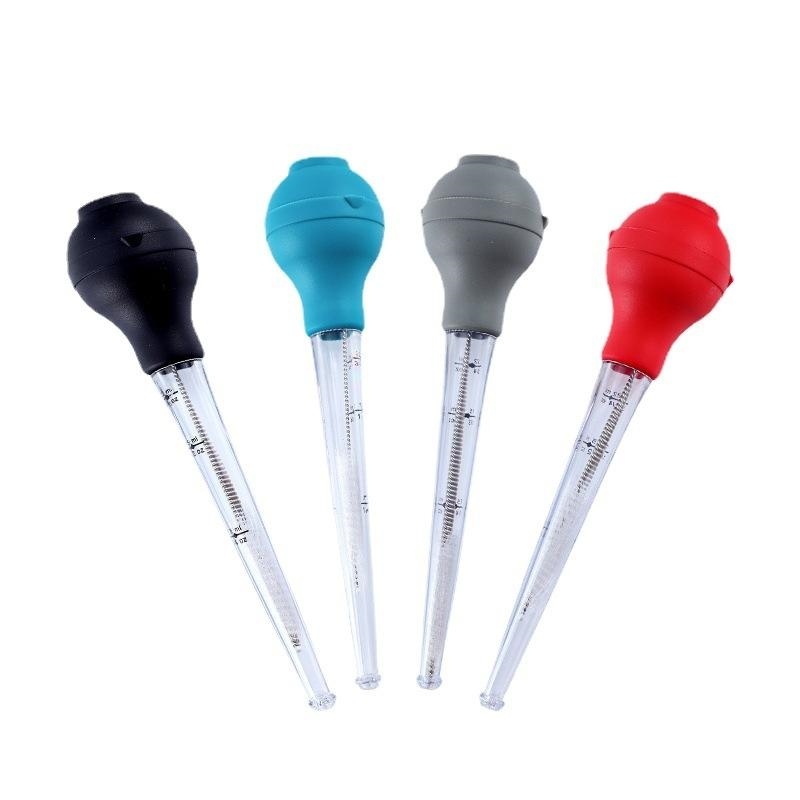 Barbecue Tool Turkey Silicone Basting Pump Plastic Handle Seasoning Tube Flavoring Needle Cleaning Brush Oil Drip Seasoning Pump - Image 5