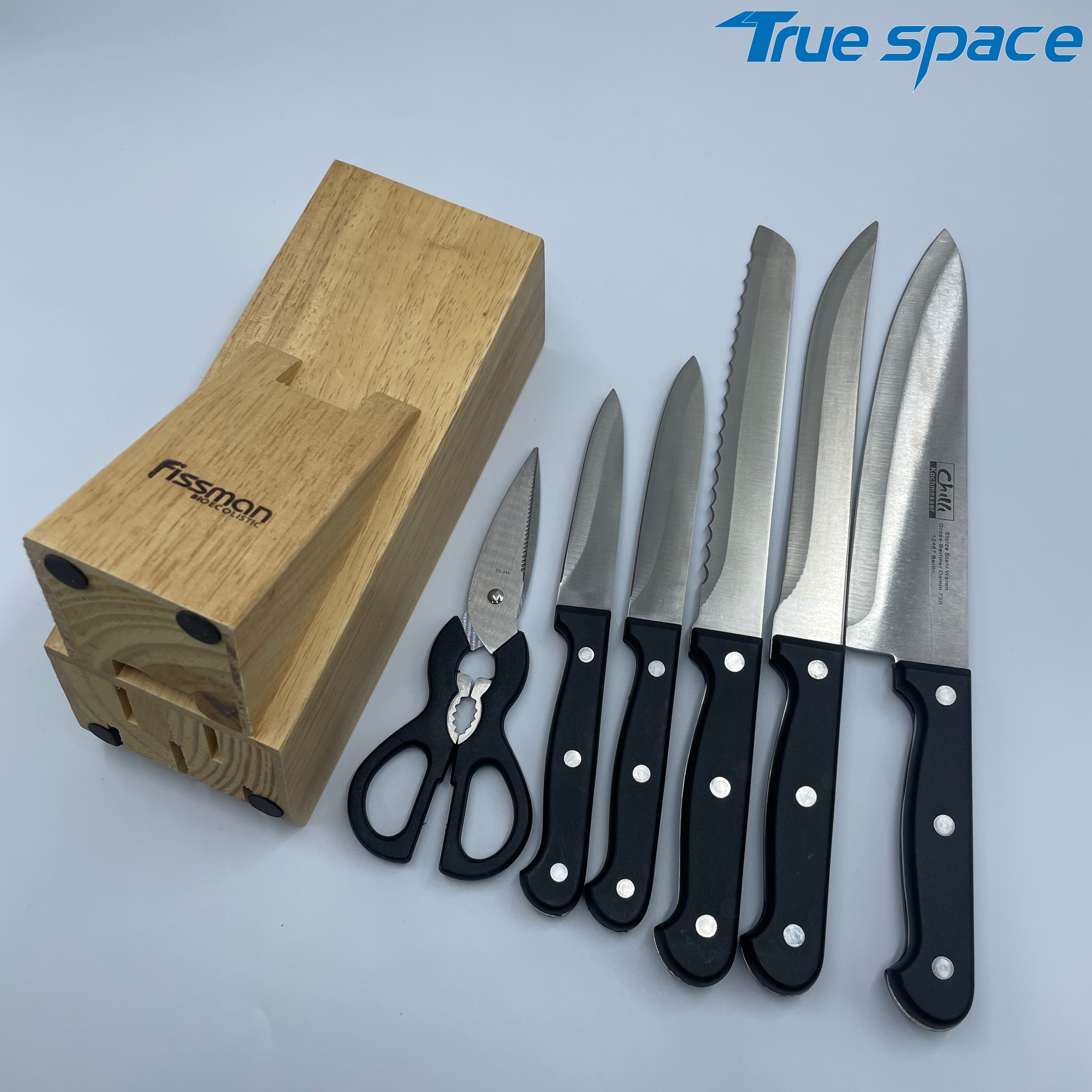 New Kitchen Multi-functional Household Knife 7-piece Set of Stainless Steel Kitchen Knife - Image 5