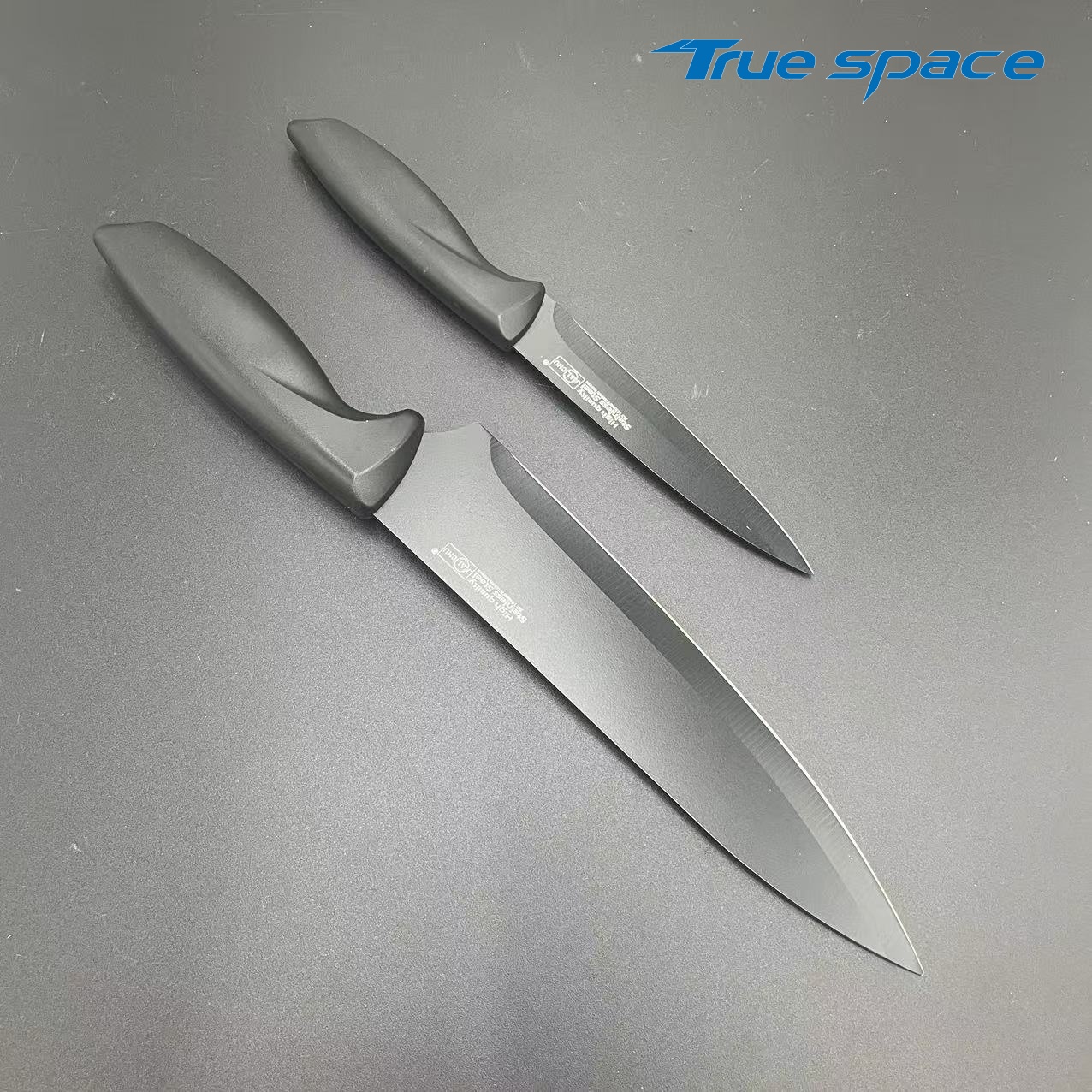 Two-piece Set of Stainless Steel Ultra-sharp Black-edge Kitchen Knives, Used for Cutting Fruits and Vegetables - Image 6