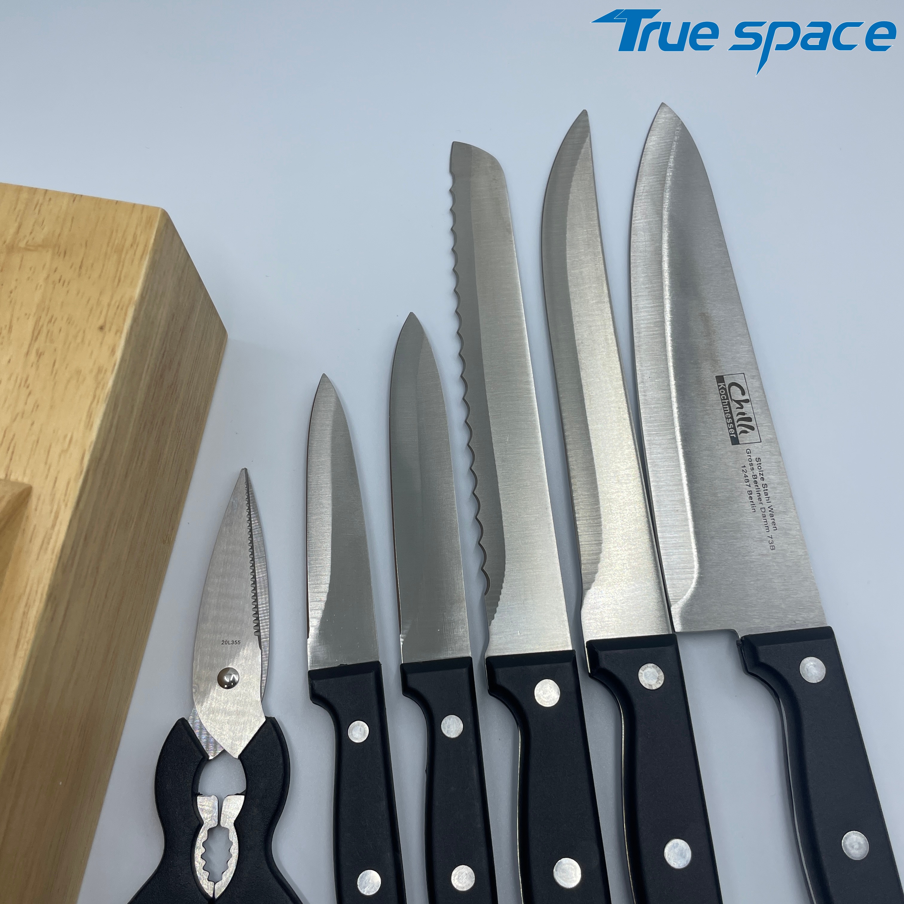 New Kitchen Multi-functional Household Knife 7-piece Set of Stainless Steel Kitchen Knife - Image 6