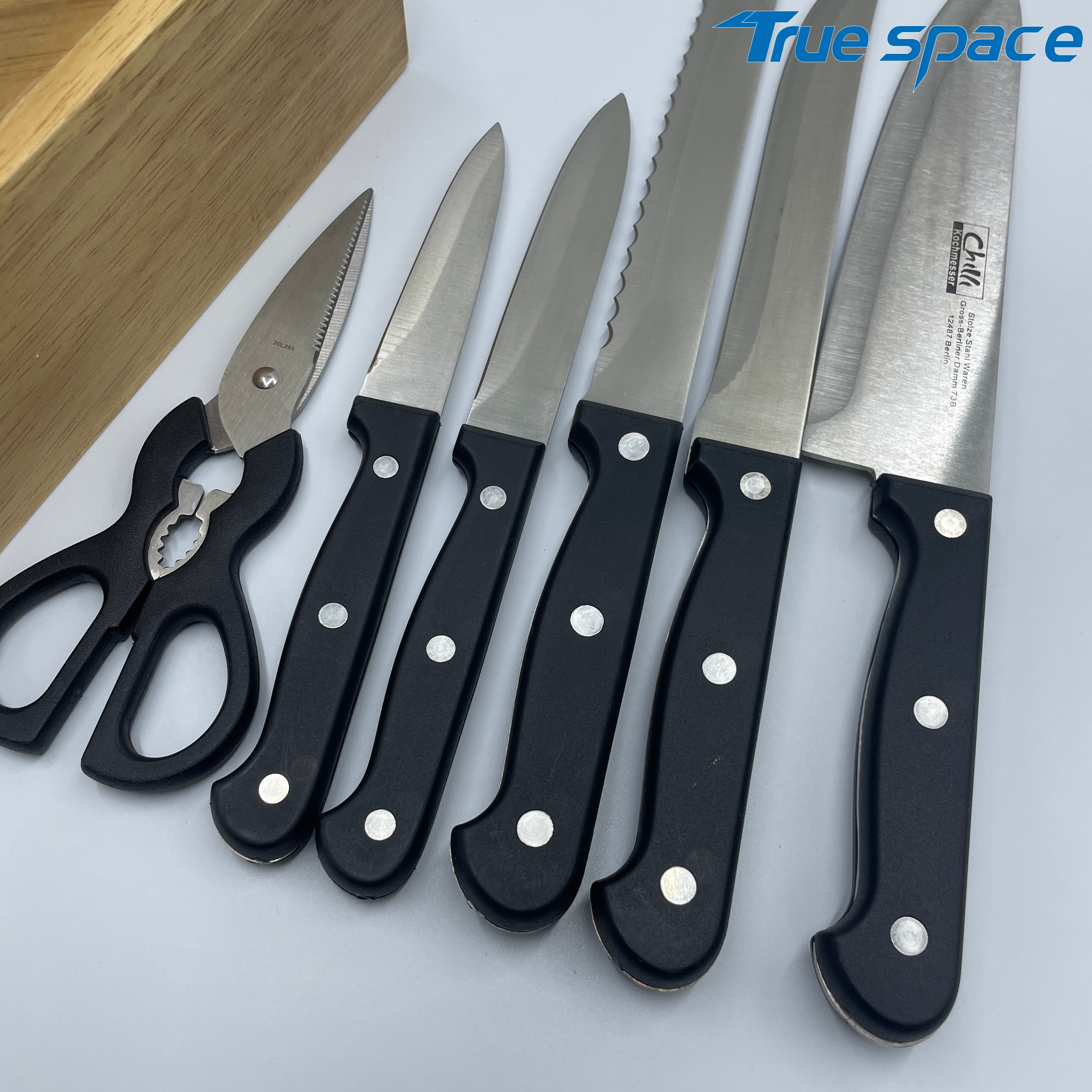 New Kitchen Multi-functional Household Knife 7-piece Set of Stainless Steel Kitchen Knife - Image 7