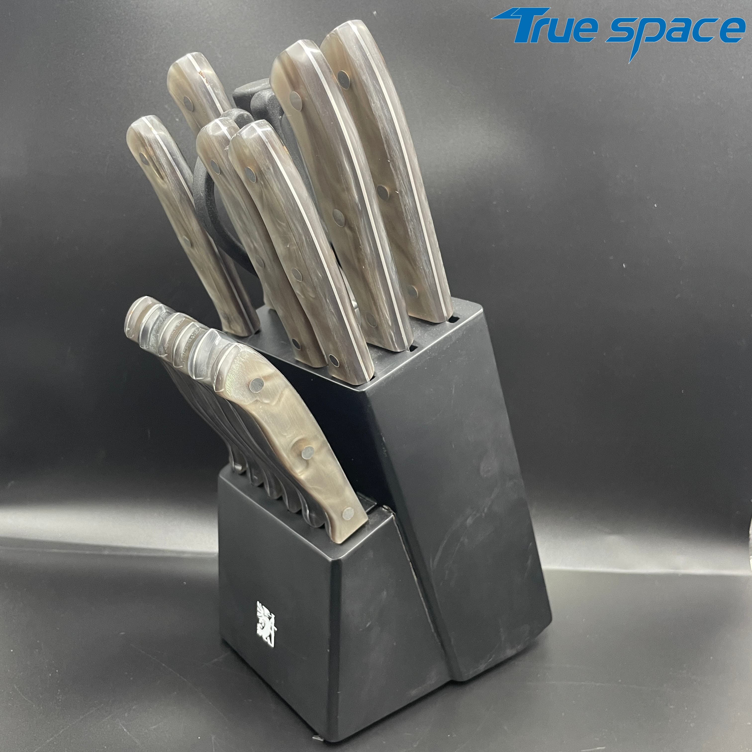 Best-selling Professional Chef Knife Set - 15-piece Stainless Steel Knife Set, with Plastic Handle - Image 7