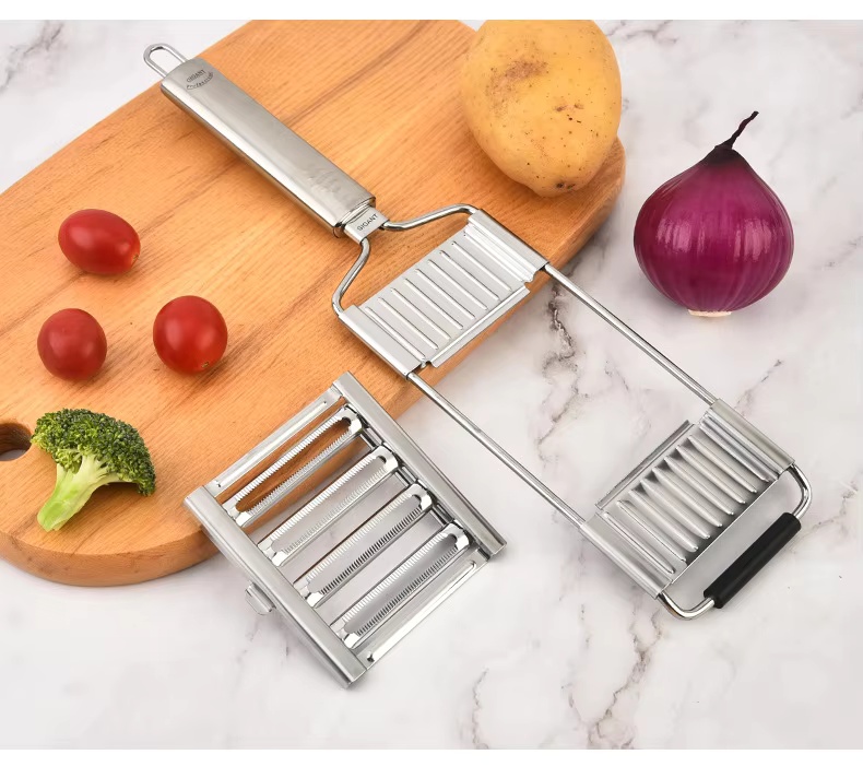 Stainless Steel Manual Multi-Function Potato Shredded Cutter Peeler Household Grater Kitchen Tools - Image 8