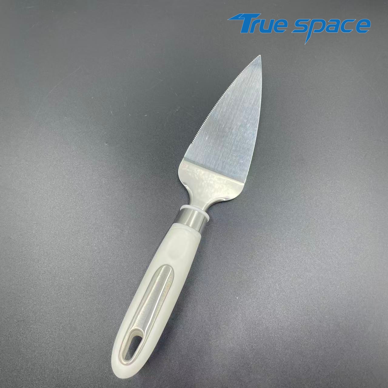 8-Piece Cake Server Spatula Set – White Handle, Engraved "CAKE" Design for Dessert Serving - Image 8