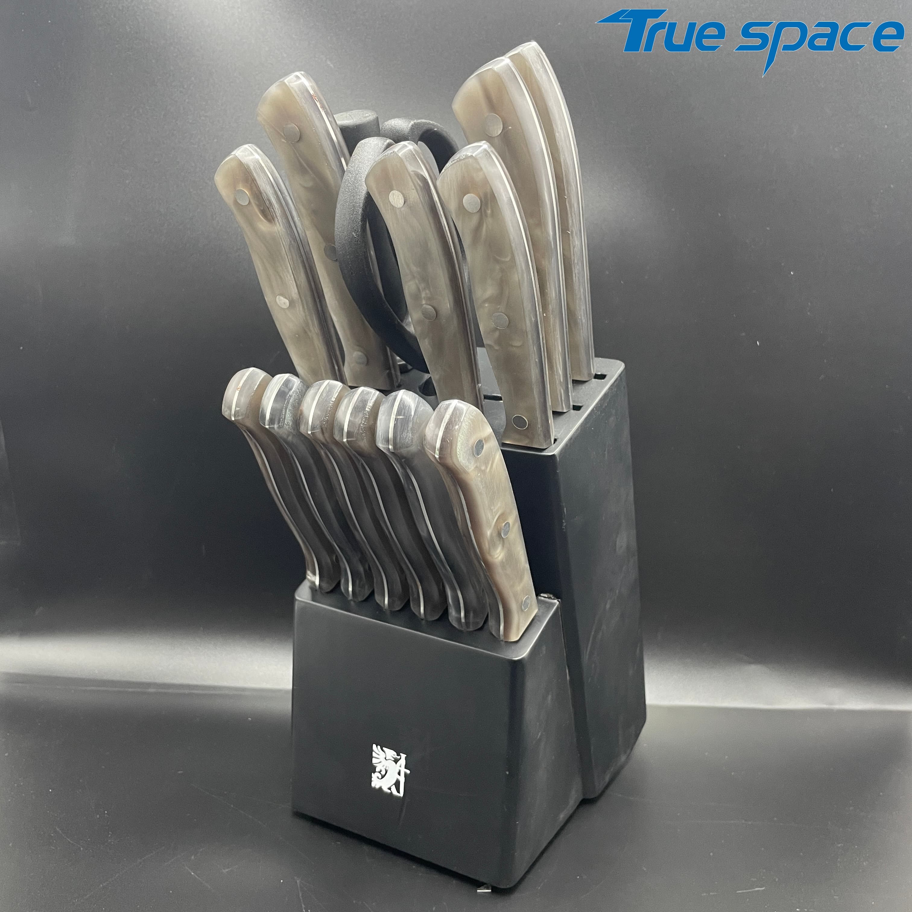 Best-selling Professional Chef Knife Set - 15-piece Stainless Steel Knife Set, with Plastic Handle - Image 8