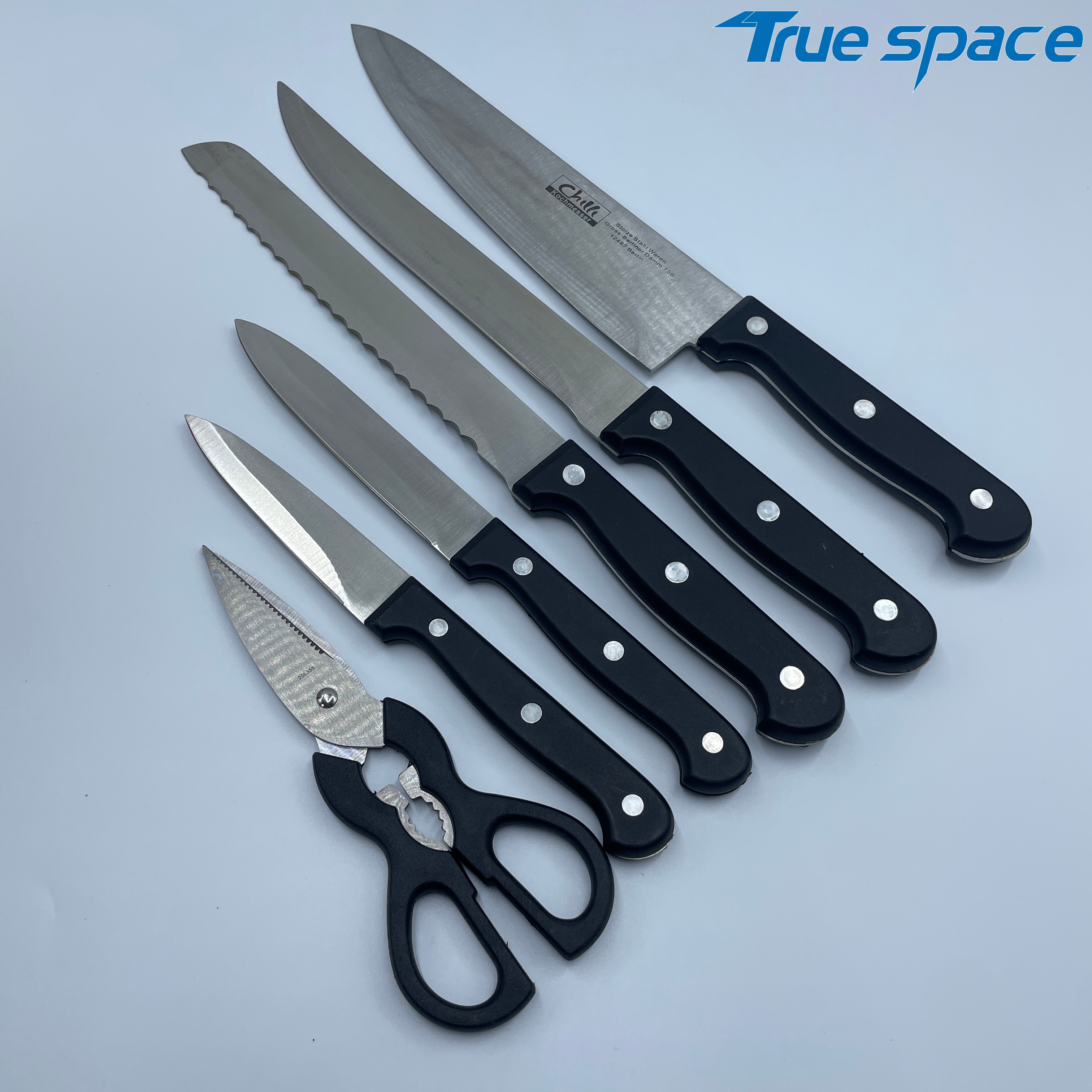 New Kitchen Multi-functional Household Knife 7-piece Set of Stainless Steel Kitchen Knife - Image 9
